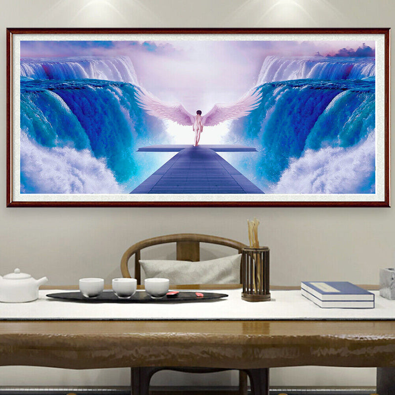 Full Round Drill Diamond Painting Glacier Angel Mosaic Drawing Kit Home Decor