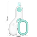 Pet Nail Clipper LED Light Dogs Cats Nail Toe Claw Cutter Scissors (Blue) Newly