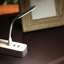 LED USB Lamp Mini Portable Laptop Book Reading Desk Night Lighting (White) Newly