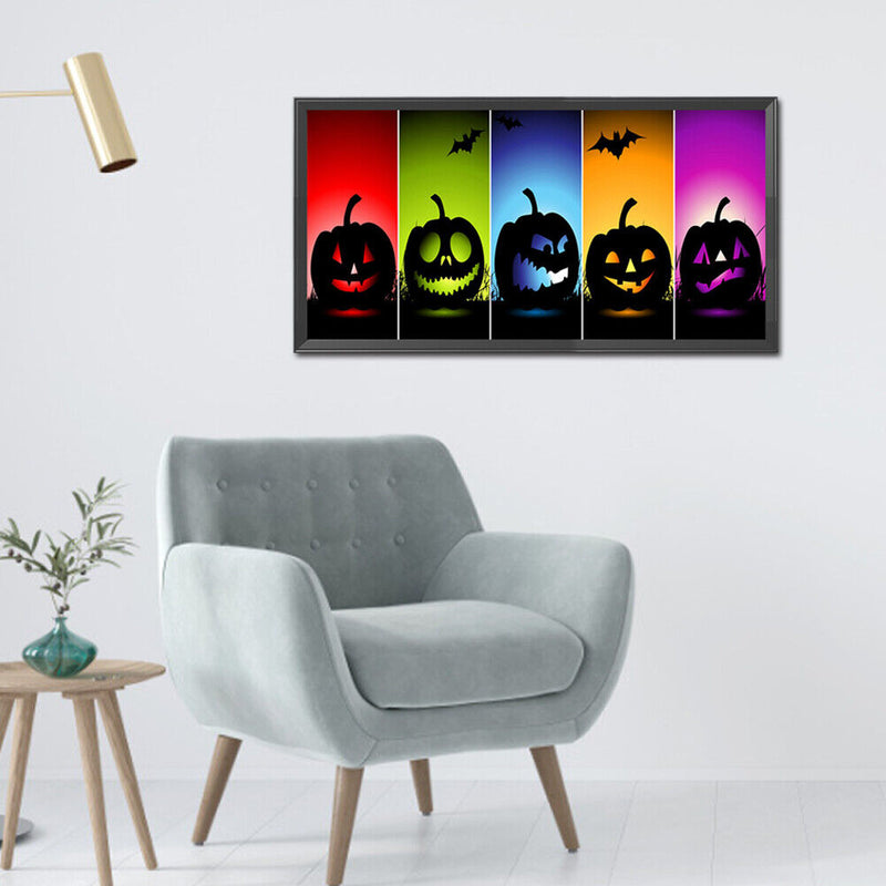 Full Round Drill Diamond Painting Pumpkin Monster Pictures Handiwork Art Mosa