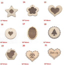 Wooden Crafts Sewing Jewelry Pendant Embroidery Key Ring Making Cross Stitch