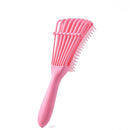 Women Hair Scalp Massage Comb Wet Curly Hairdress Styling Hairbrush (Pink) Newly