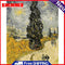 DIY Painting By Number Picture Hand Painted Treetop Drawing Wall Craft for Fun