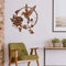 Wrought Iron Bird Garden Indoor Outdoor Hanging Metal Wall Hanging Art Decor