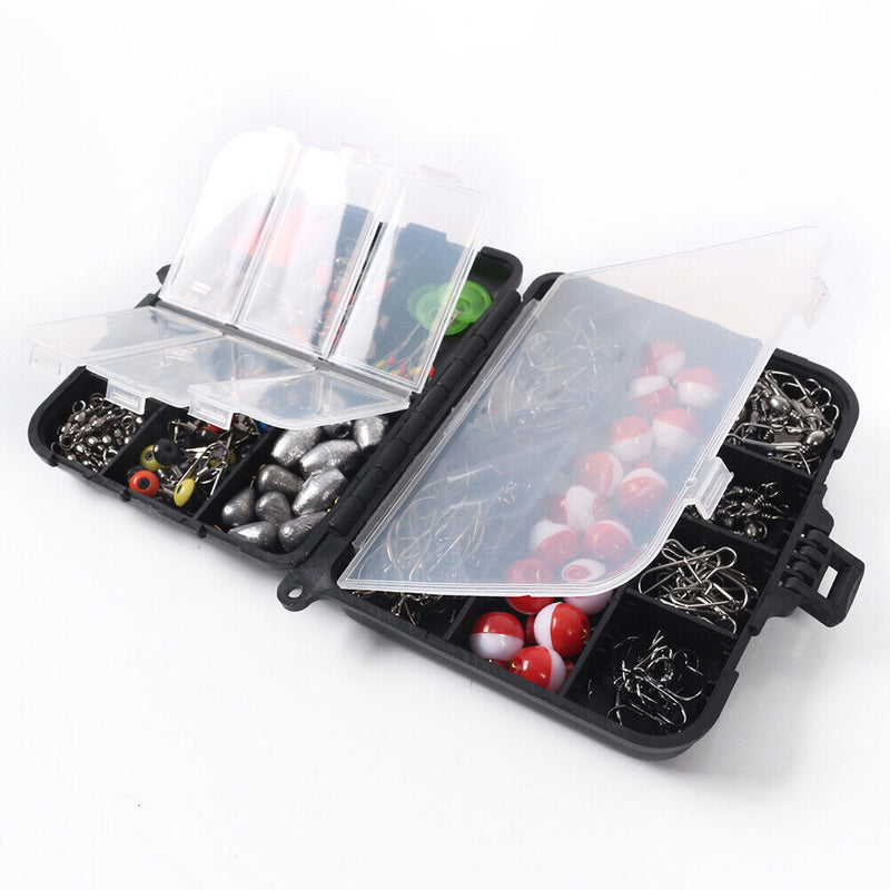 Treble Hook Jigs Swivels Fishing Lure Lead Floating Tackle with Box Fishing Kits