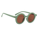 Summer Kids Girl Boy Sunglasses Children Round Sun Glasses UV400 (Green) Newly