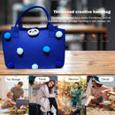 Felt Handbag - Felt Storage with Handles Cosmetics Storage Bag (Blue)