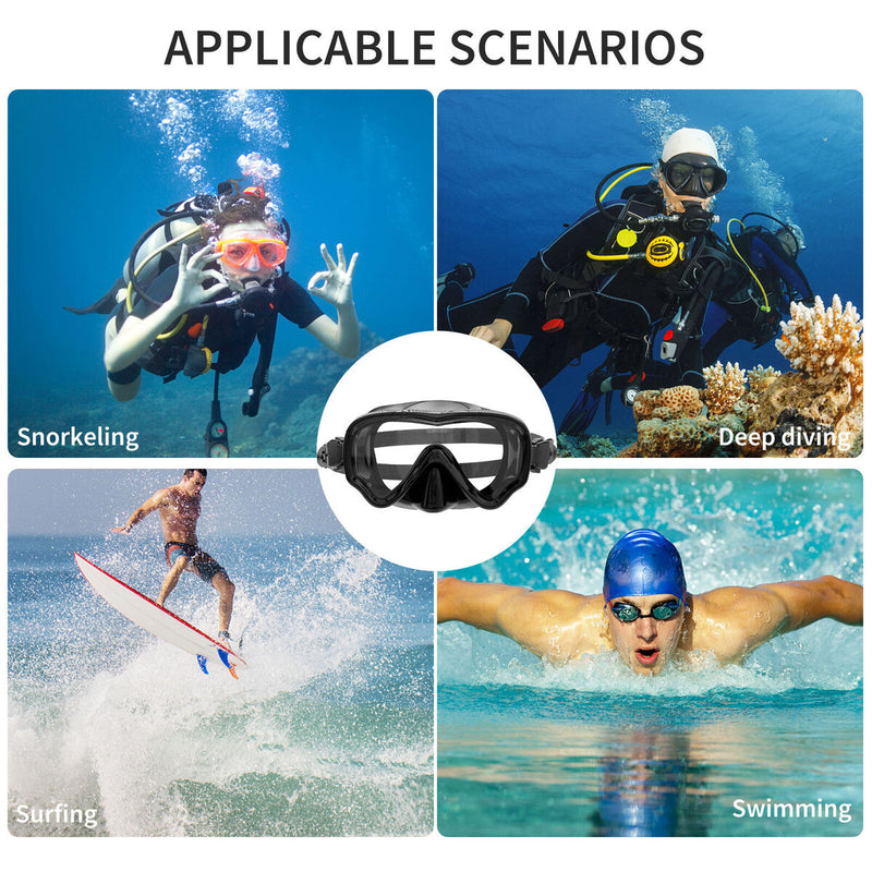 #A Swimming Snorkeling Goggle - Skin Friendly Material & Anti-UV Function for Ad