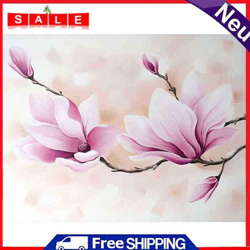 Orchid Flower Oil Paint By Numbers Kits Canvas DIY Picture Hand Painted Wall Art
