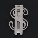 Stainless Steel Dollar Wallet Clip Fashion Simple Name Card Clips Holder