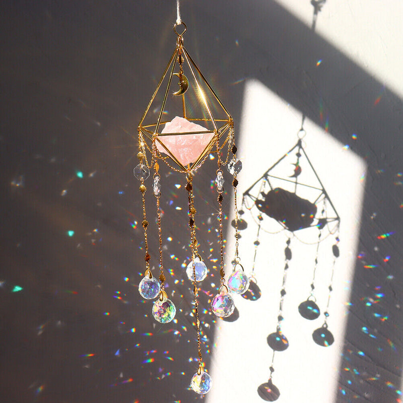Crystal Ball Windchime Ornaments Star Pendant Hanging Drop Window During Crafts