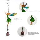 Fairy Angel Wind Chimes Metal Wind Bell for Indoor Outdoor Yard (Green) Newly