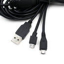 For PS VR Xbox one PSV single cable splits into Dual Micro USB Charging Cable