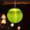 8 inch LED Round Solar Lantern Waterproof Pendant for Garden Decor (Green)