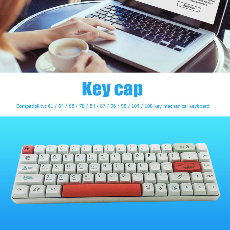 126pcs Universal Mechanical Keyboard Keycaps Keyboards Accessory for MX Switches