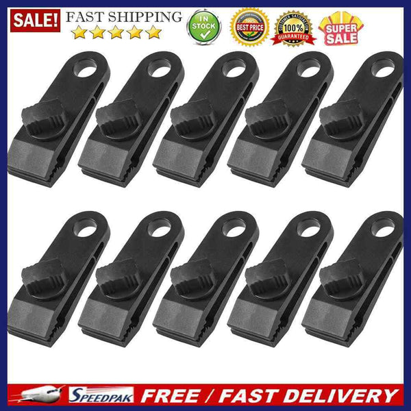 Outdoor Camping Tent Windproof Clamp Survival Tighten Awning Clip Fixed Buckl