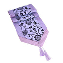 Chameleon Flocking Tablecloth Home Runners Dinner Table Flag Cover(Purple)