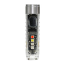Keychain LED Flashlight Mini Pocket Torch for EDC Emergency (Fluorescent)