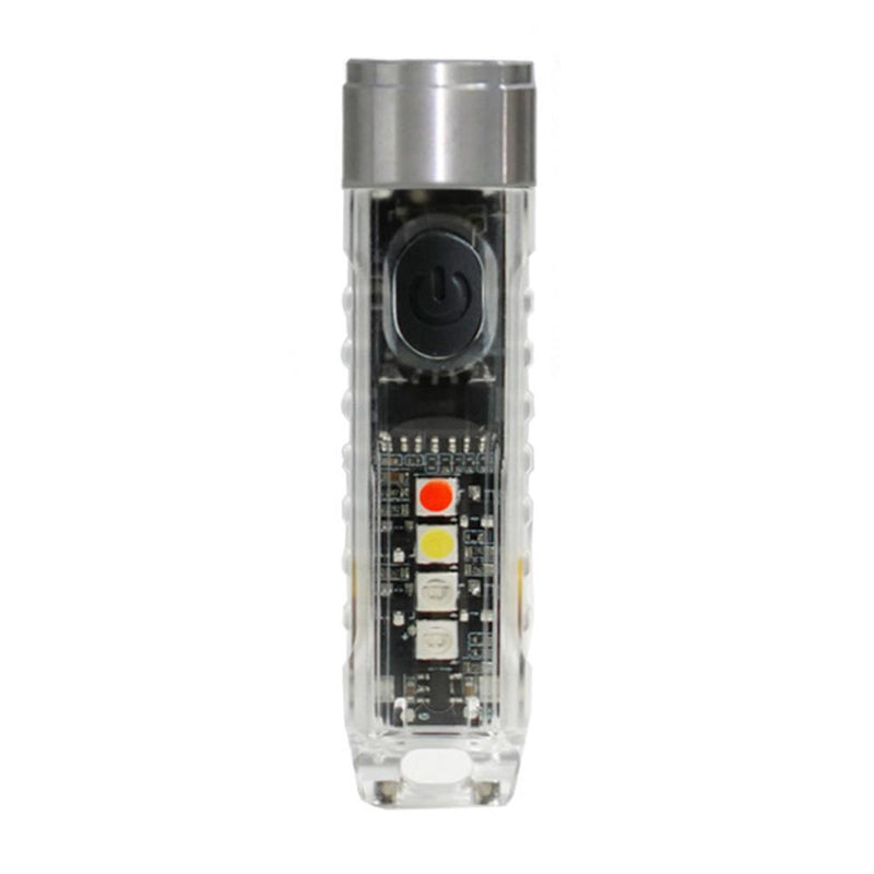 Keychain LED Flashlight Mini Pocket Torch for EDC Emergency (Fluorescent)