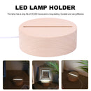 Round Display Pedestal Night Lighted Base Durable Stand (White Light) Newly