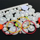 Gear Kids Gift Package Kit Plastic Gears DIY Gear Assortment Axle Belt Bushings