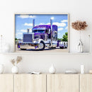 5D DIY Full Drill Square Shape Vehicle Rhinestone Diamond Drawing for Bedroom