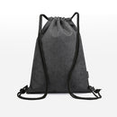 Gym Sack Drawstring Bag - Nylon Sports Travel Drawstring Bag (Dark Blue) Newly
