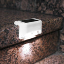 4x Waterproof Solar Deck Step Wall Lights Stairs Fence Lamps (White Light) Newly