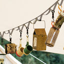 Camping Campsite Storage Strap Hanging Rope Lanyard Hanger (5m Khaki)