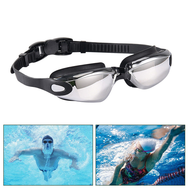 Electroplating HD Swimming Eyewear for Women Men UV Protection Anti-fog Goggles