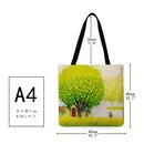 Big tree Printed Shoulder Shopping Bag Casual Large Tote Handbag (40*40cm)