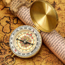 Mini Portable Copper Navigation Compass Outdoor Luminous Flip Compasses Newly