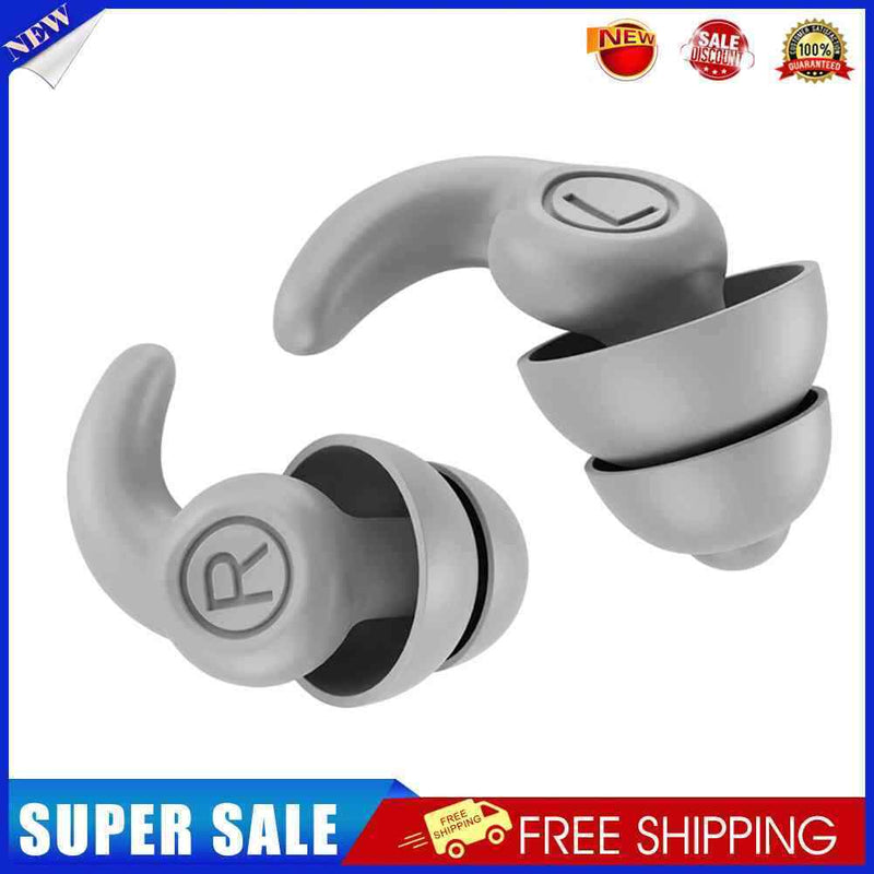 #A 2pcs Waterproof Sleep Ear Plugs Portable Soft Noise Reduction Swimming Earplu