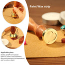 Wood Handle Metal Sealing Wax Stamp Sundries Pattern Wax Seal Stamp (W28) Newly