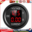 D6 Digital Voltmeter Ammeter Volt Current Panel Meter for Car Truck (Red) Newly