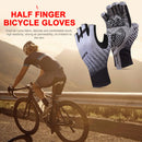 Non-Slip Half Finger Bike Cycling Gloves Sunscreen Fingerless Gloves (M) Newly