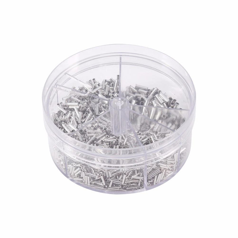 1900pcs 5 Models Non Insulated Electrical Crimp Cord Wire End Terminal