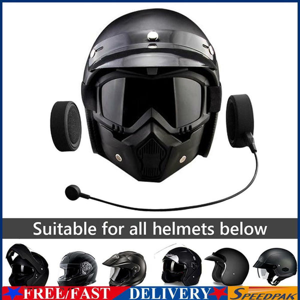 BT17 Bluetooth-compatible Motor Helmet Headset Motorcycle Helmet Handsfree  #F