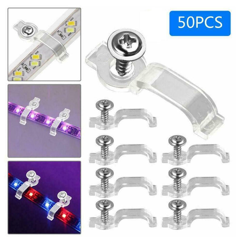 Mounting Bracket 10mm Fixing Clip For 5050 RGB LED HOT Strip Screw Light J7T0