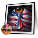 5D DIY round diamond tearful eyes rhinestone picture B1777