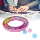 DIY Portable Bobbin Holder Silicone Round Needles Saver Sewing Tool (Pink) Newly