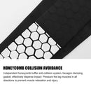 Outdoor Football Shin Guard Pads Honeycomb Calf Protective Gear (Black XL) Newly