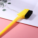 Double Sided Hair Edge Brushes Comb Pin Tail Hair Styling Tool (Yellow) Newly