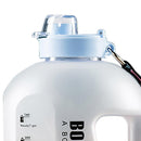 Large Capacity Water Bottle Gradient Color Time Marker Designed (Blue)