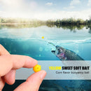 Yellow Corn Flavour Soft Fishing Lure Semi-floating Ball Baits (S 50pcs)