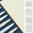 Fluorescent Watercolor Markers Highlighters Key Marking Pen Drawing Brush