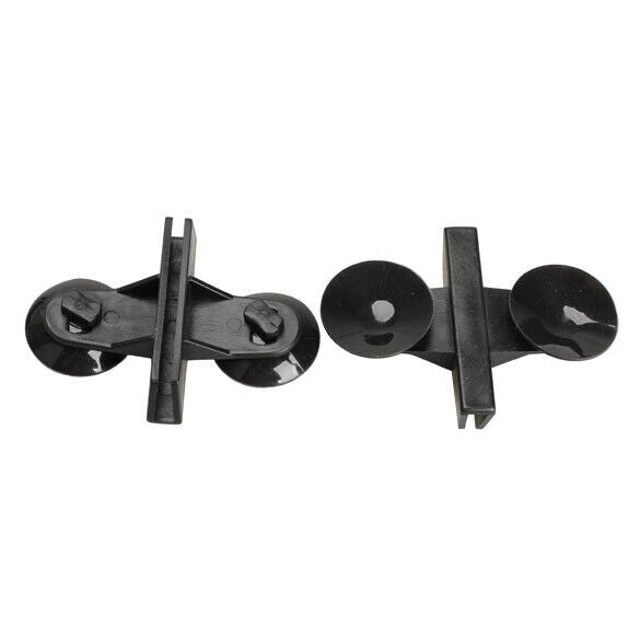5x Black Plastic Divider Sheet Holder Suction Cups for Aquarium Fish Tank Newly
