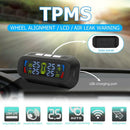 Wireless Solar TPMS LCD Car Tire Pressure Monitoring System + 4 External Sensors