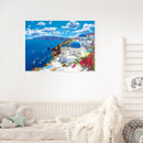 5D DIY Full Drill Diamond Painting Seaside Castle Cross Stitch Mosaic Home