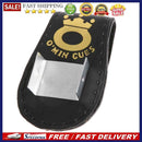 Pool Billiards Snooker Leather Magnetic Belt Clip Chalk Holder (Black